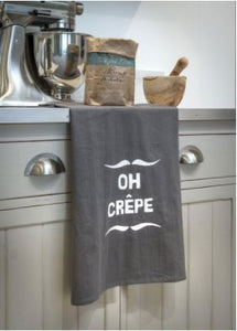 "Oh Crepe" - Slogan Kitchen Tea towel
