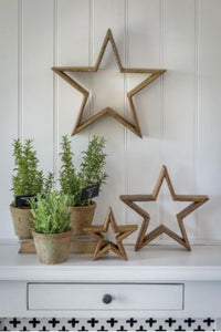 Set of 3 Mantelpiece Stars