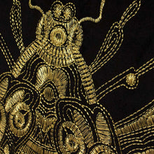 Load image into Gallery viewer, Cerana Bee Velvet Cushion - Black
