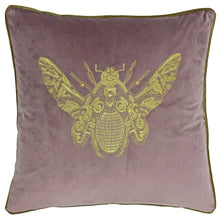 Load image into Gallery viewer, Cerana Bee Velvet Cushion - Dusky Blush

