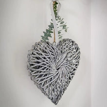 Load image into Gallery viewer, Grey Twisted Heart - 20cm
