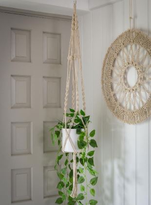 giant macrame plant hanger Macrame Plant Hanger – Forever Home Interiors