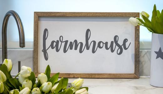 Large Farmhouse Framed Art